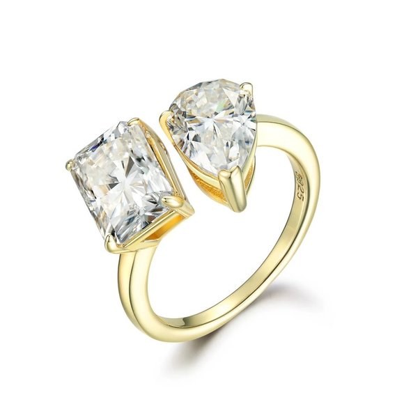 Toi et Moi Engagement Ring - Picture 2 of 2